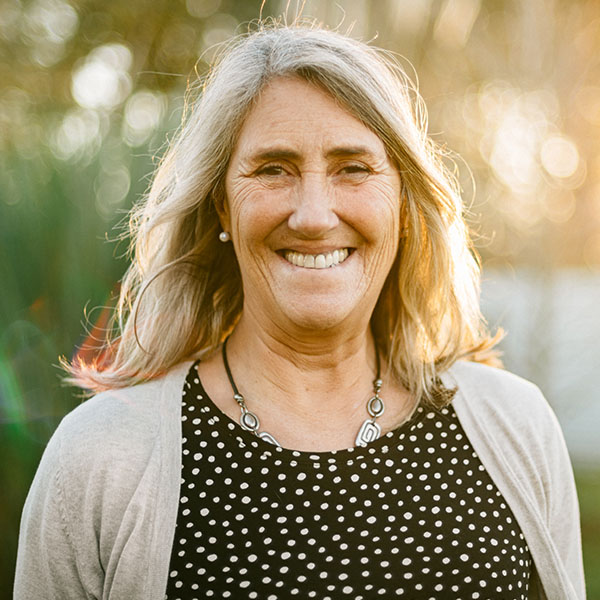 Happy woman smiling outdoors